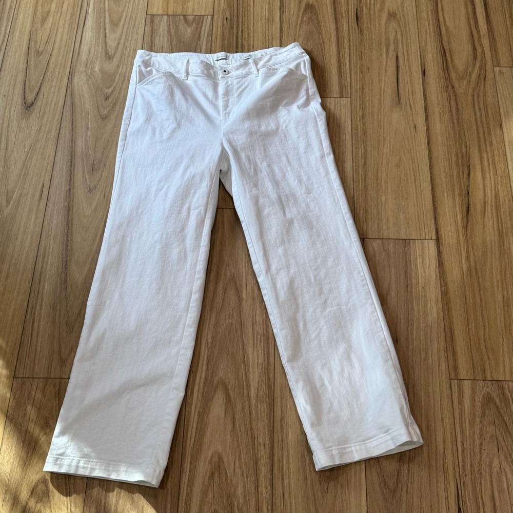 J.Jill white denim trouser size 16